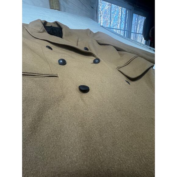 Rag & Bone Camel Double Breasted Wool Blend Blazer SZ 10 Quiet Luxury Classic - Picture 6 of 10